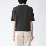 婦人　ＵＶカット強撚コットン五分袖セーター