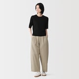 婦人　ＵＶカット強撚コットン五分袖セーター