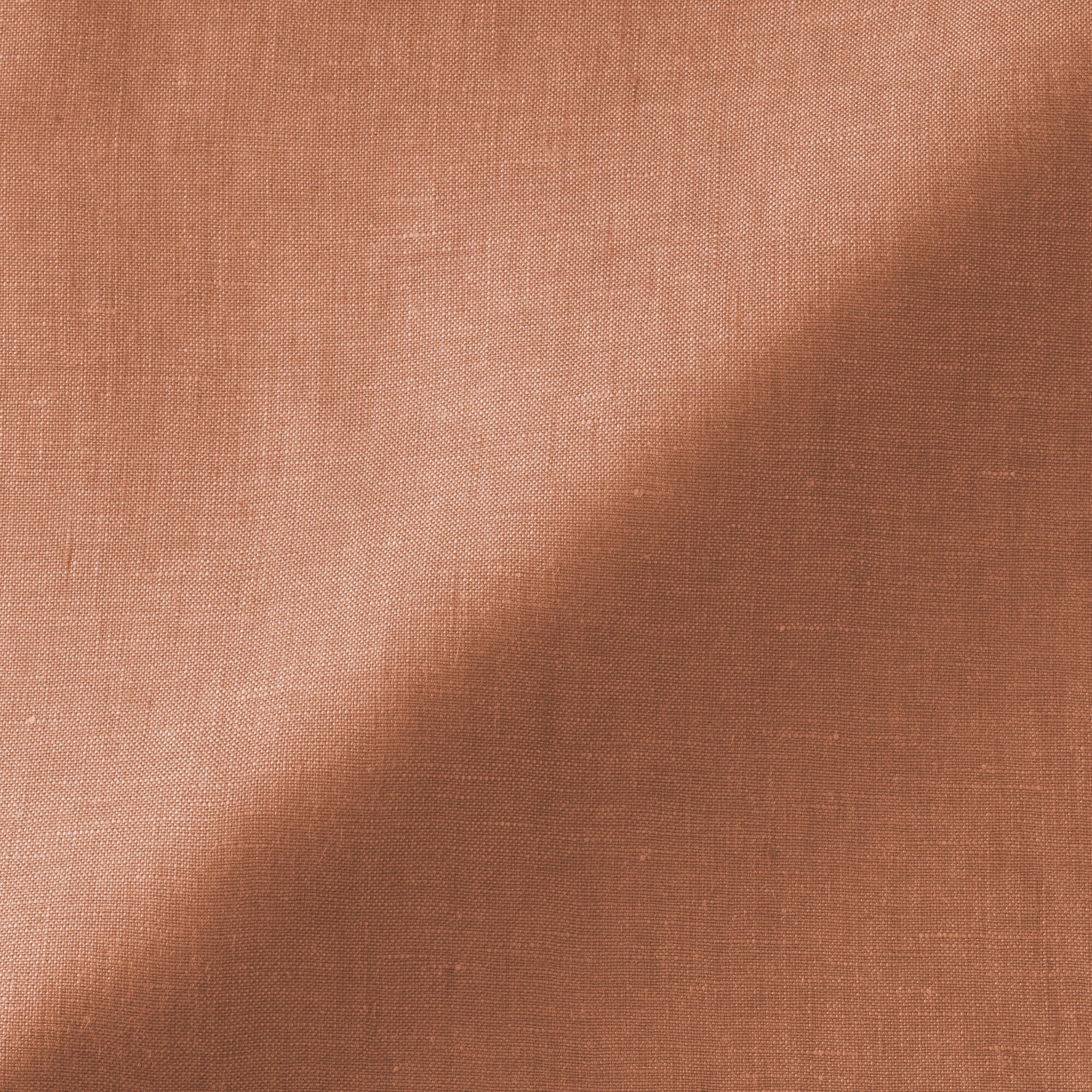 婦人　リネン　洗いざらし　長袖シャツワンピース