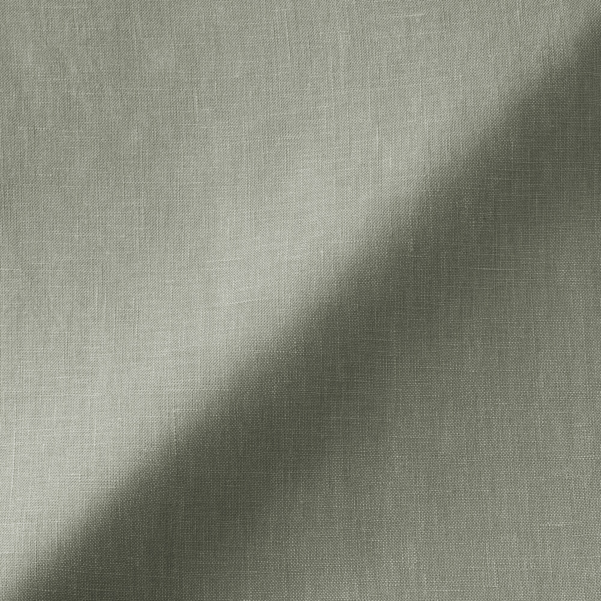 婦人　リネン　洗いざらし　長袖シャツワンピース