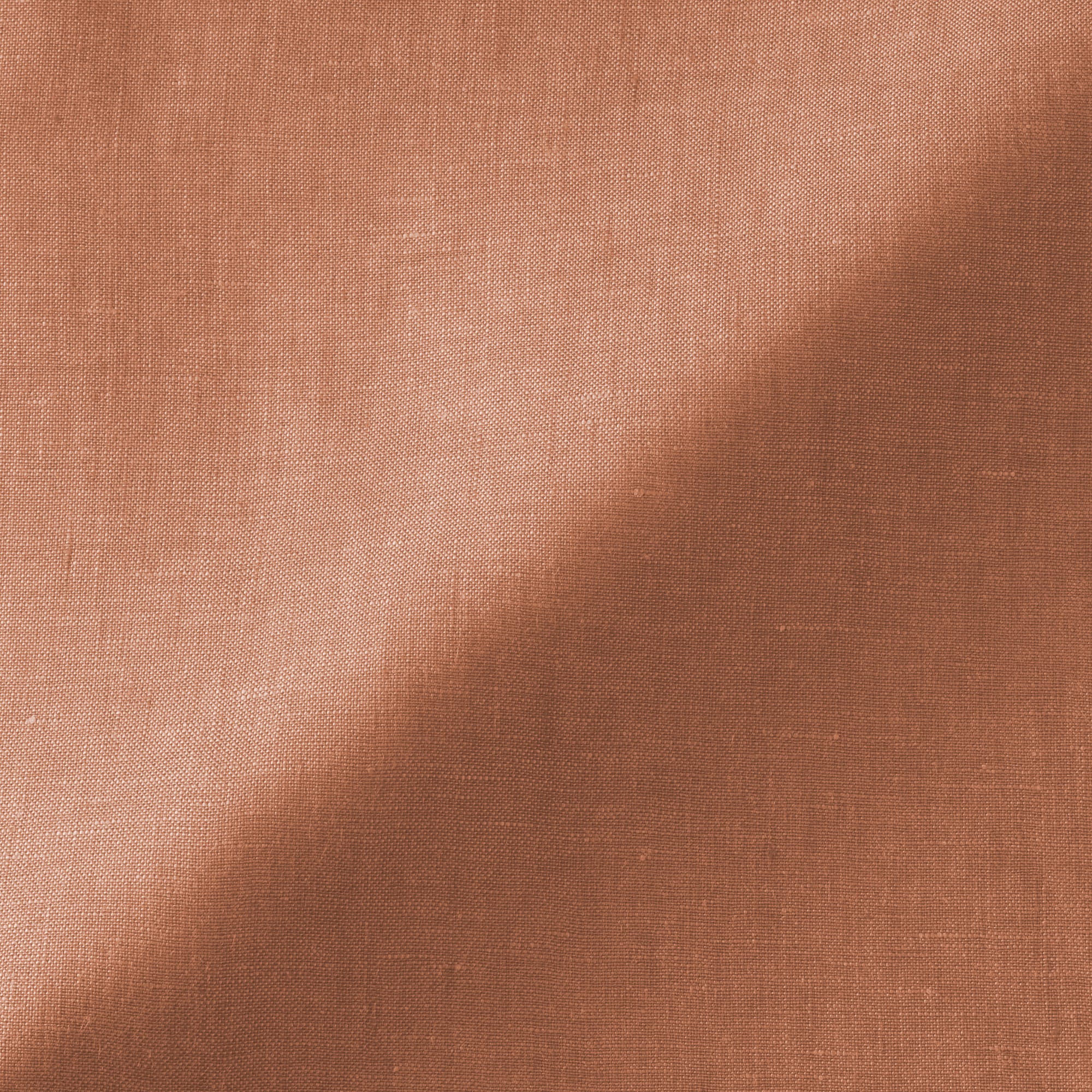 婦人　リネン　洗いざらし　長袖シャツワンピース