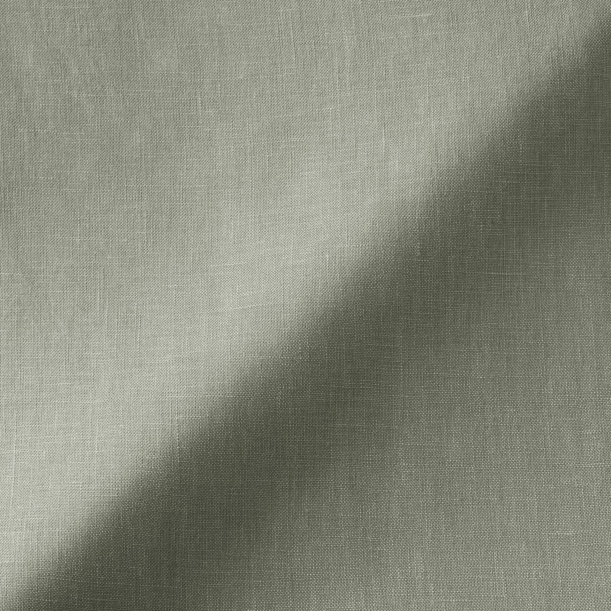 婦人　リネン　洗いざらし　長袖シャツワンピース