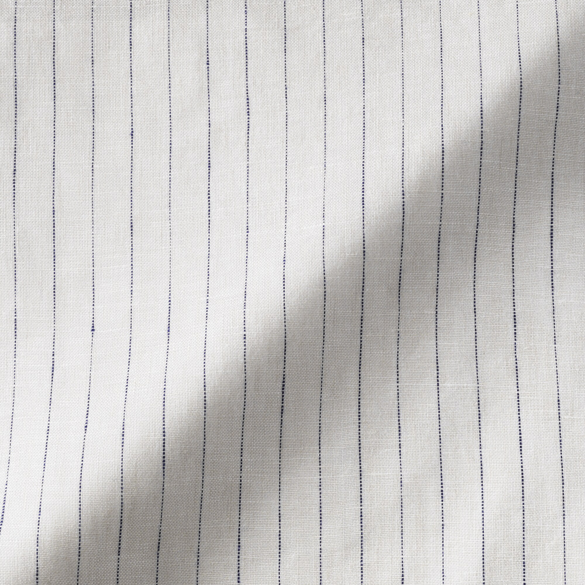 婦人　リネン　洗いざらし　長袖シャツワンピース