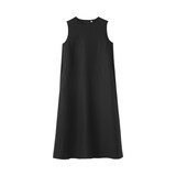 婦人　リネン　洗いざらし　スリーブレスワンピース