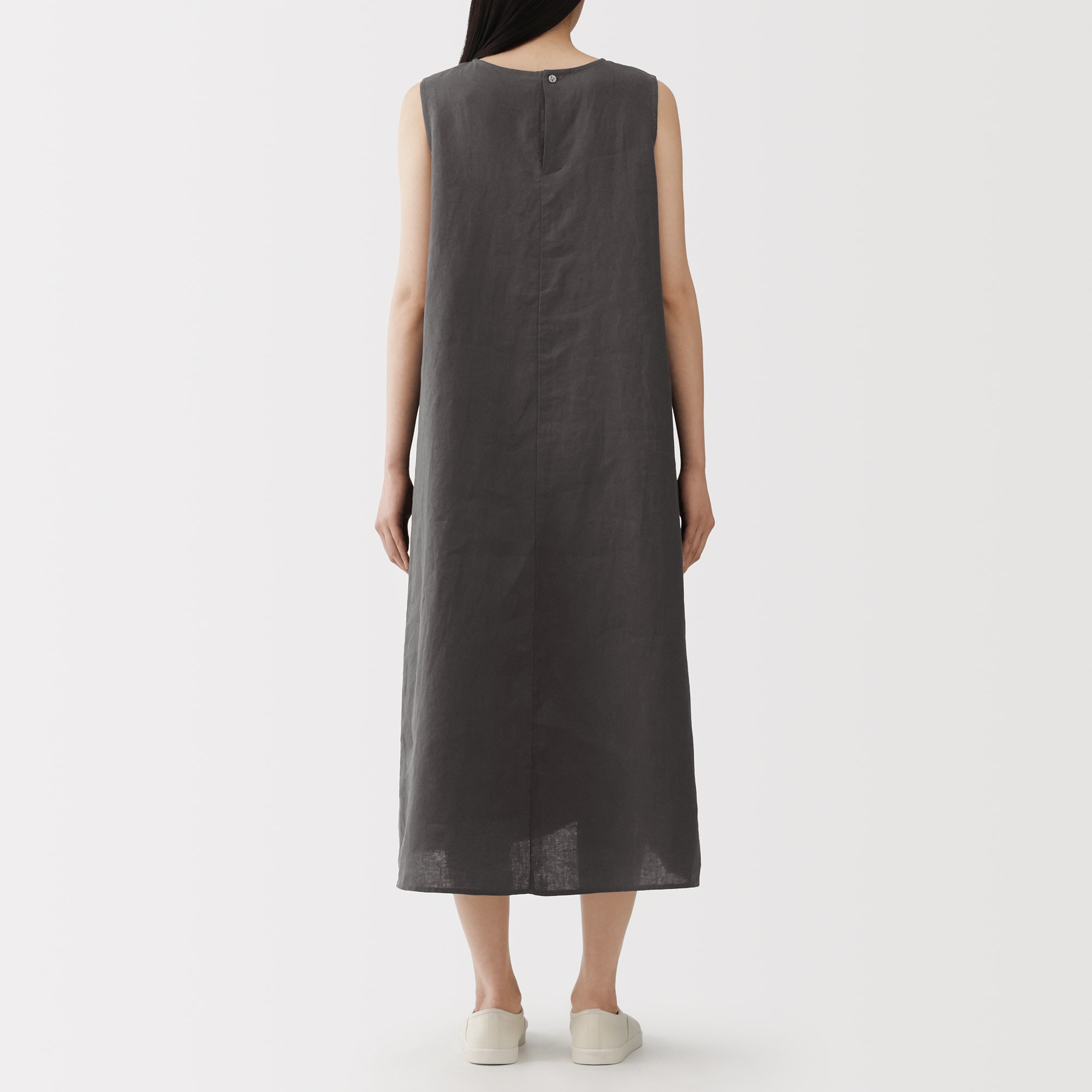婦人 リネン 洗いざらし スリーブレスワンピース | 無印良品