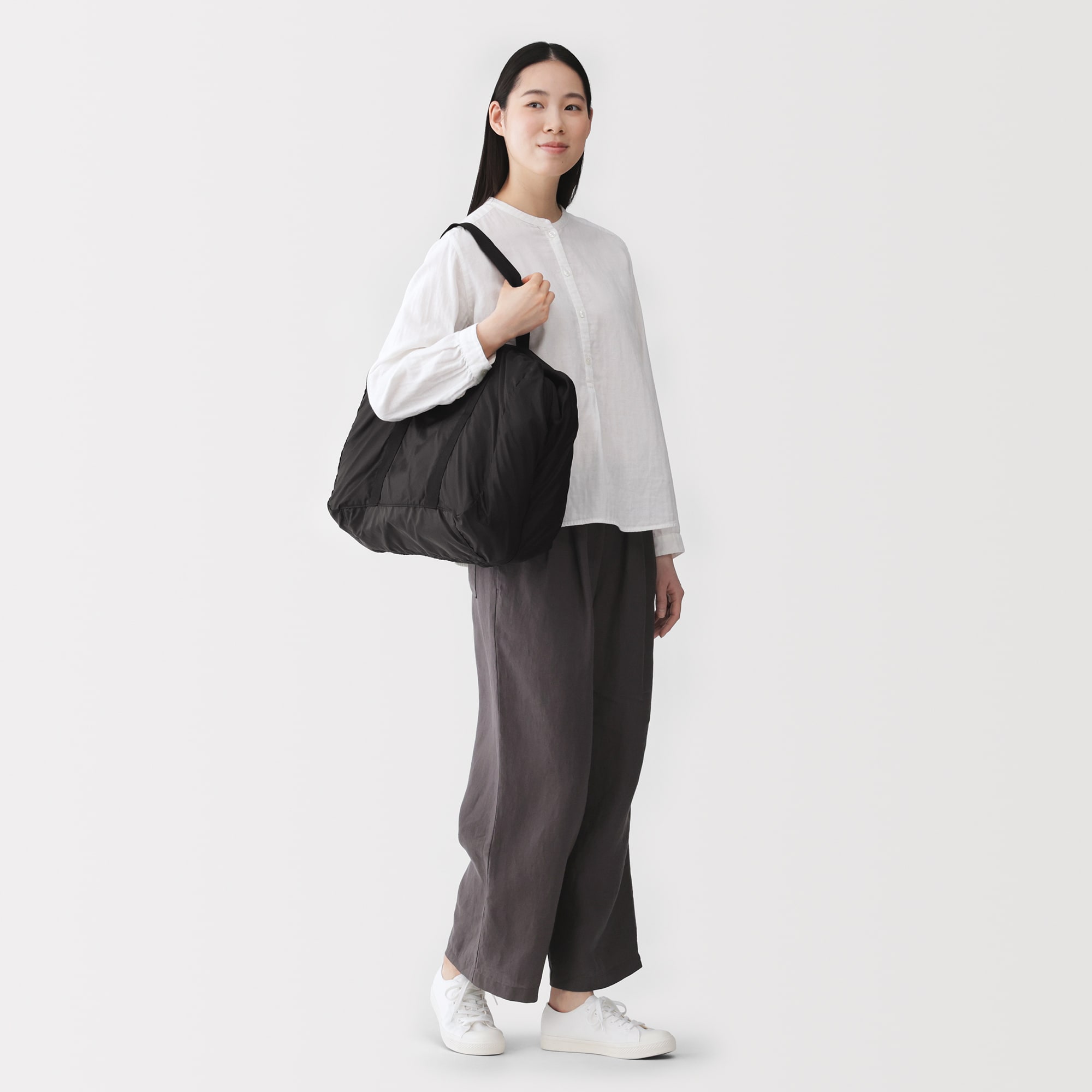 たためる　撥水　旅に便利な　ボストンバッグ