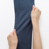 キッズ　ジャージーストレッチデニム調レギンスパンツ