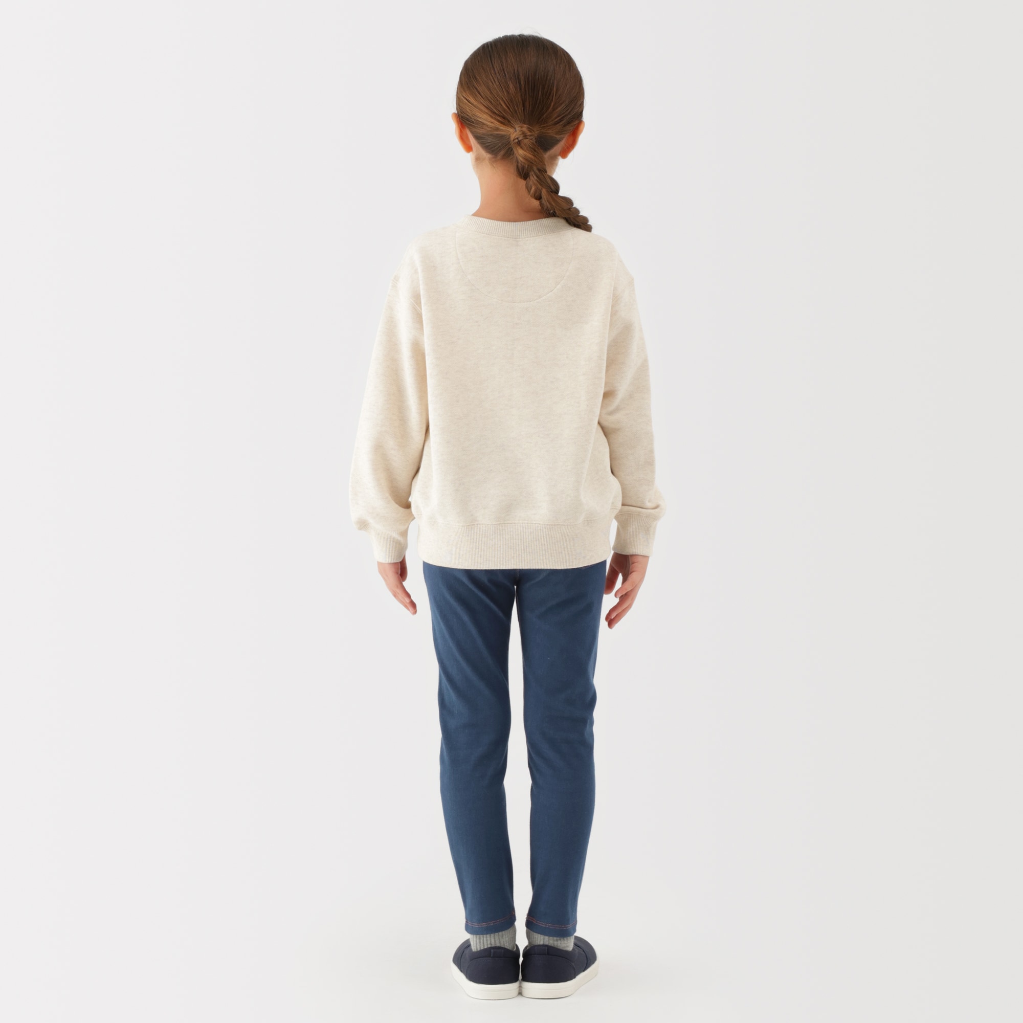 キッズ　ジャージーストレッチデニム調レギンスパンツ