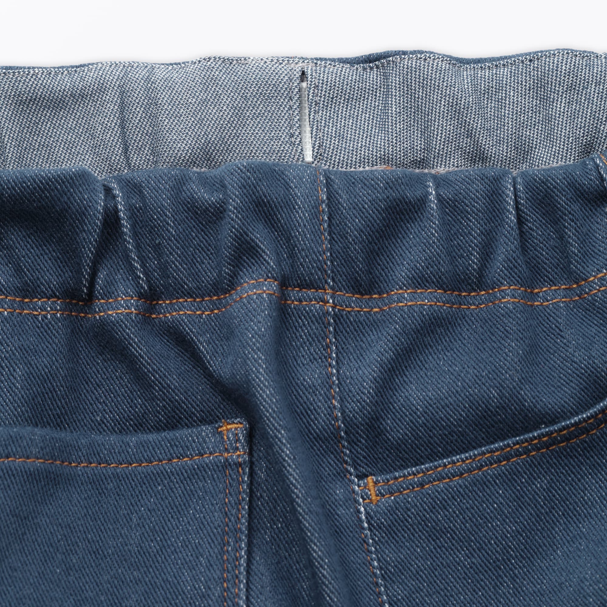 キッズ　ジャージーストレッチデニム調レギンスパンツ