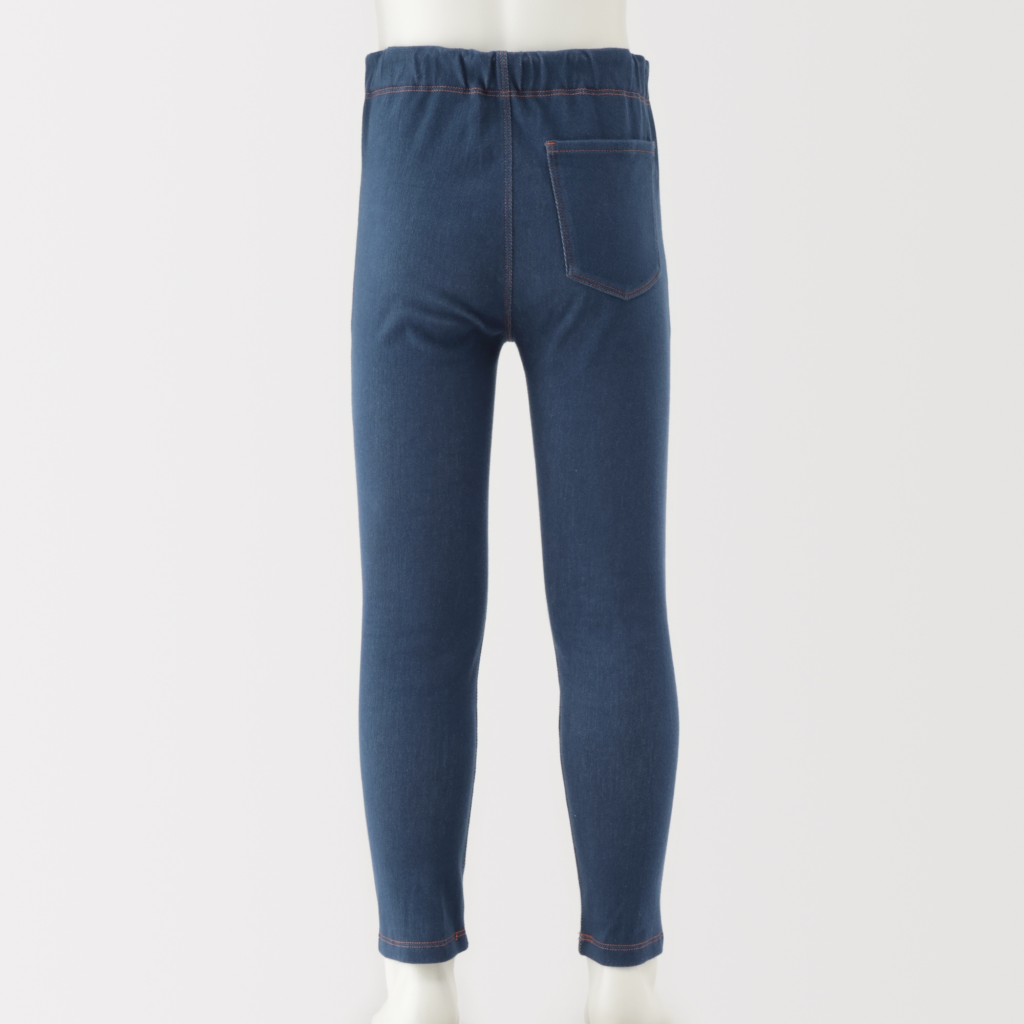 キッズ　ジャージーストレッチデニム調レギンスパンツ