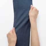 キッズ　ジャージーストレッチデニム調レギンスパンツ