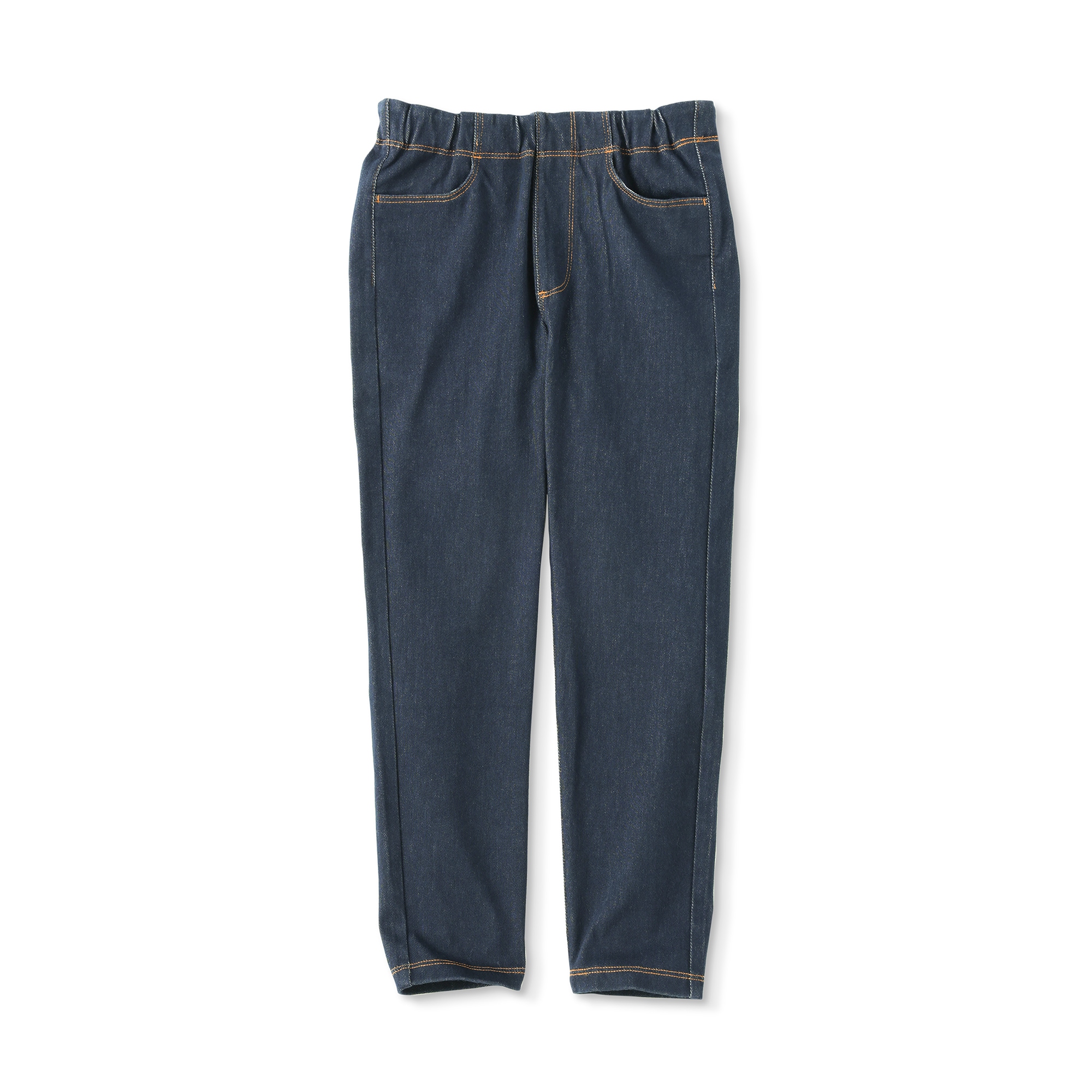 キッズ　ジャージーストレッチデニム調レギンスパンツ