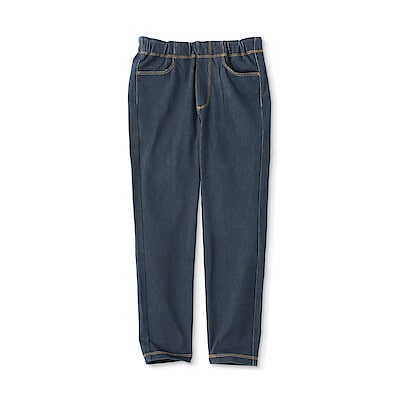 キッズ　ジャージーストレッチデニム調レギンスパンツ