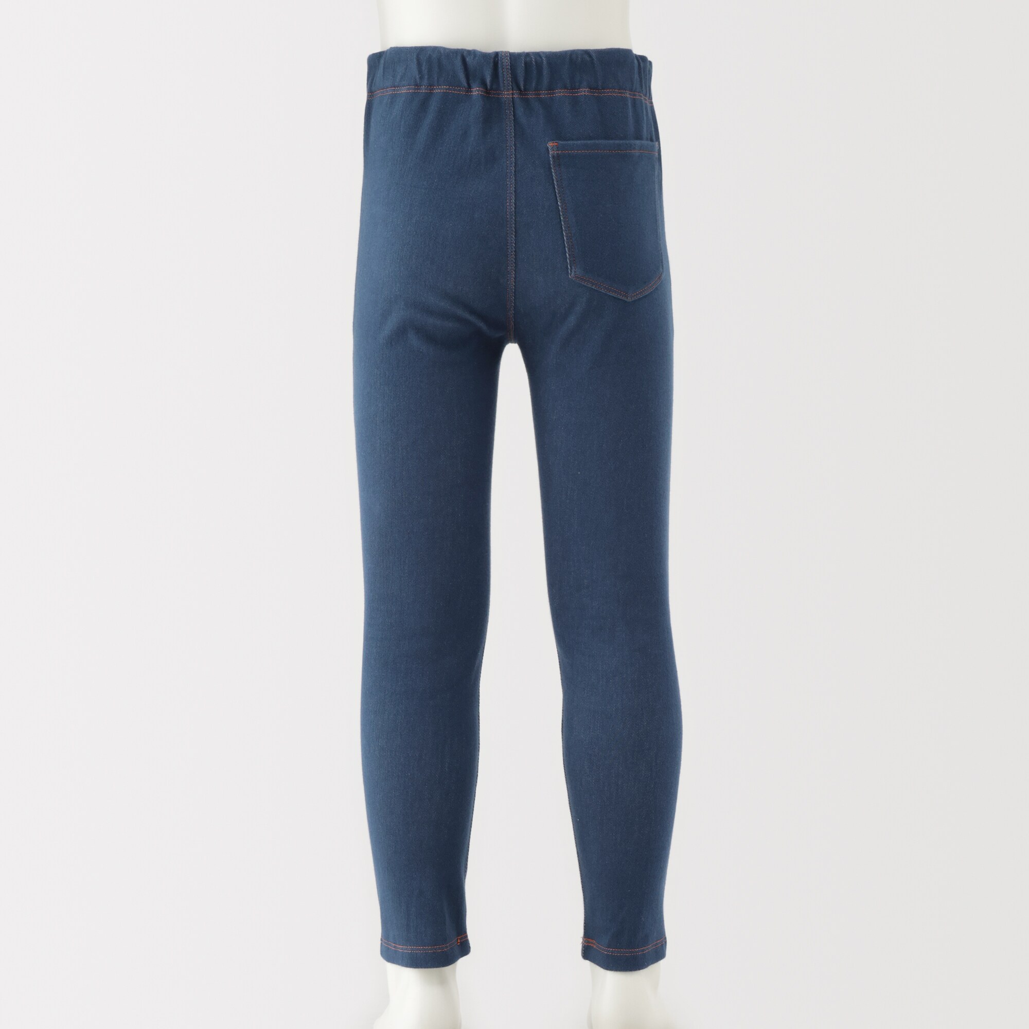 キッズ　ジャージーストレッチデニム調レギンスパンツ