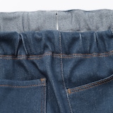 キッズ　ジャージーストレッチデニム調レギンスパンツ