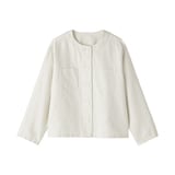 婦人　ヘンプ混　ツイル　九分袖シャツ