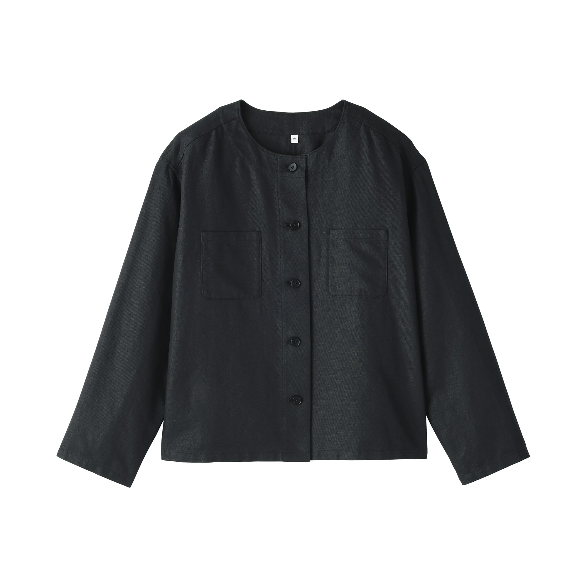 婦人　ヘンプ混　ツイル　九分袖シャツ