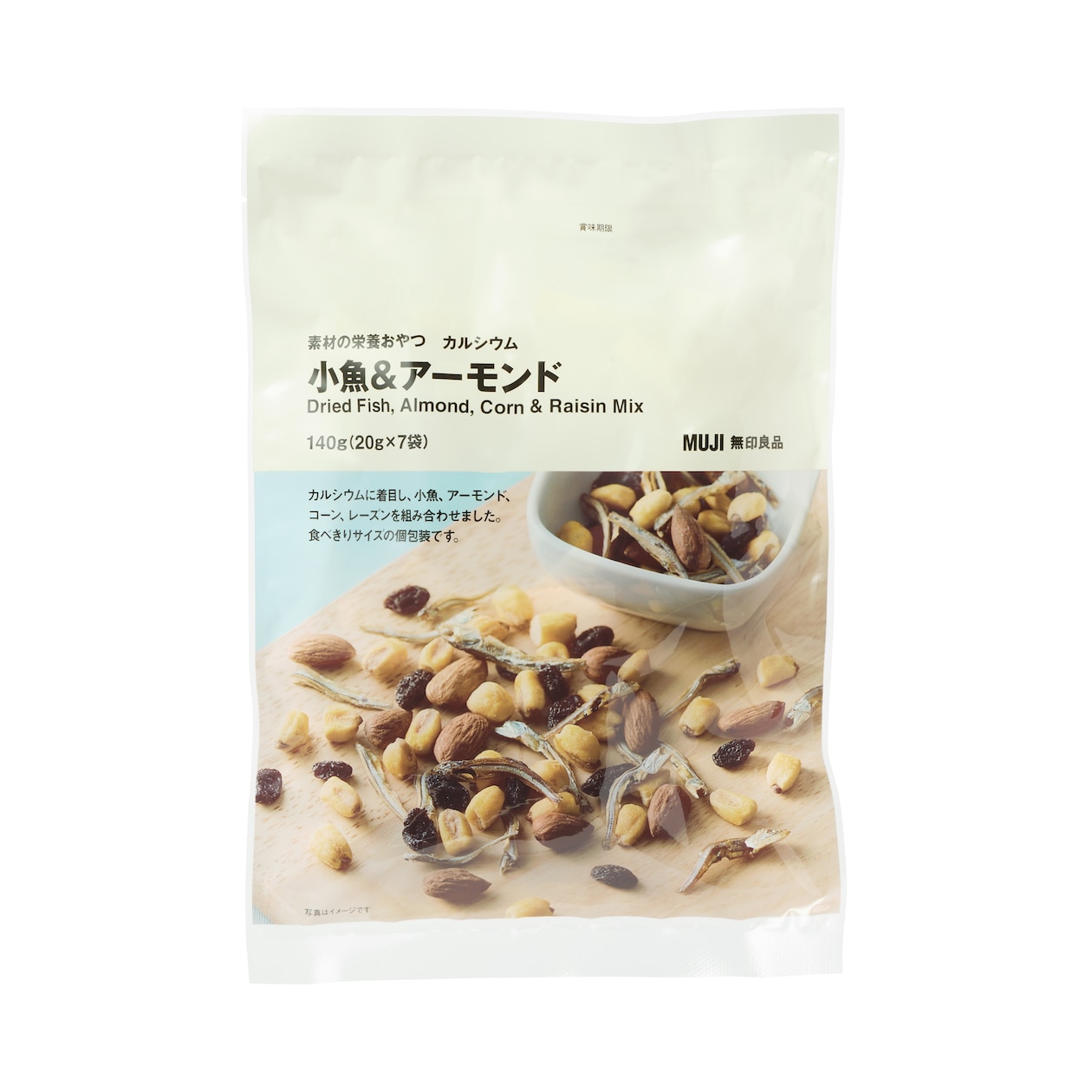 素材の栄養おやつ　カルシウム　小魚＆アーモンド