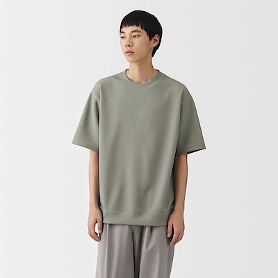 紳士　ＵＶカット乾きやすいワッフルクルーネック半袖Ｔシャツ