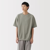 紳士　ＵＶカット乾きやすいワッフルクルーネック半袖Ｔシャツ