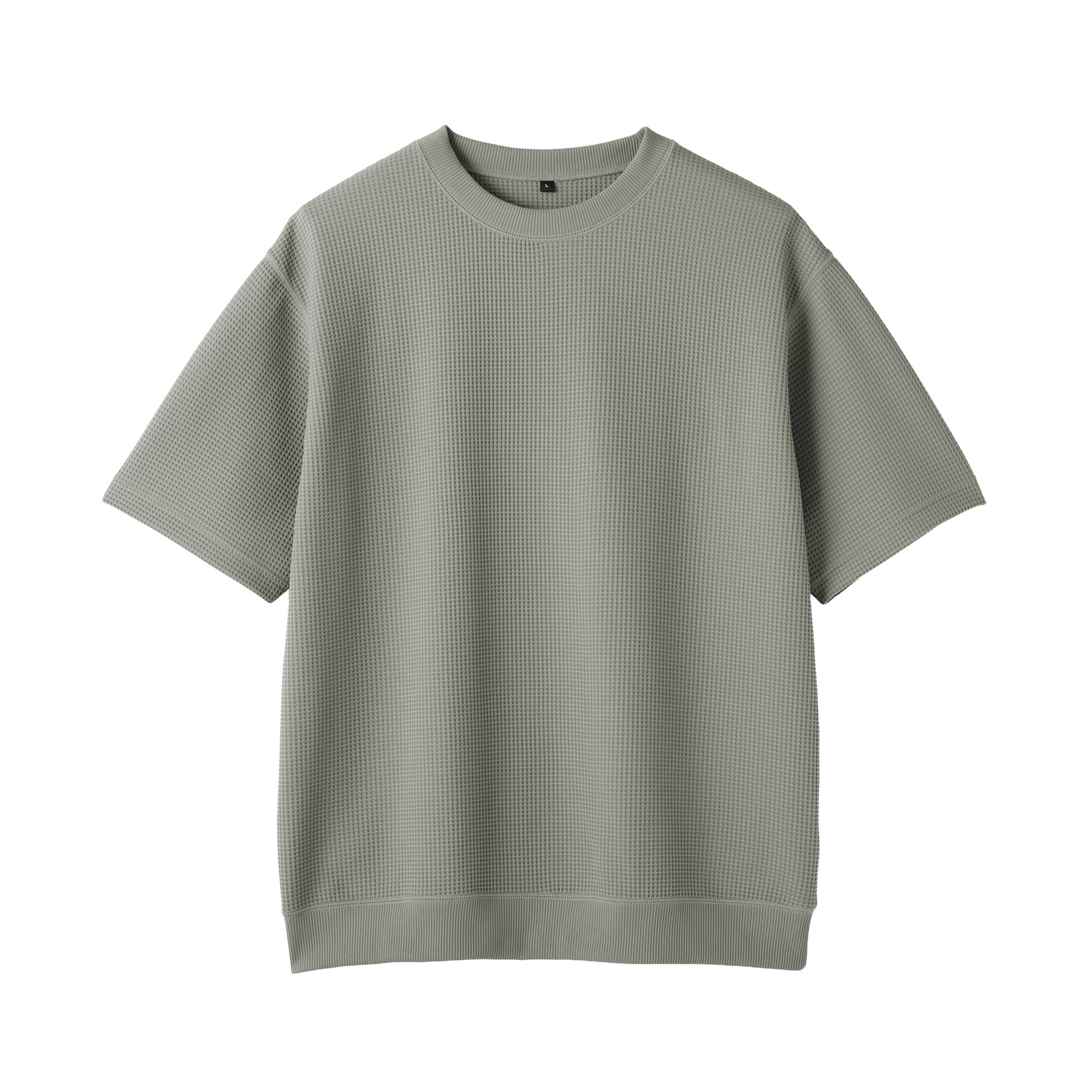 紳士　ＵＶカット乾きやすいワッフルクルーネック半袖Ｔシャツ