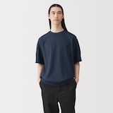 紳士　ＵＶカット乾きやすいワッフルクルーネック半袖Ｔシャツ