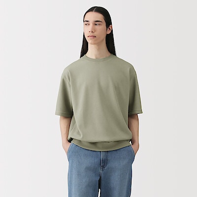 紳士　ＵＶカット乾きやすいワッフルクルーネック半袖Ｔシャツ