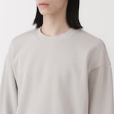 紳士　二重編みクルーネックプルオーバー