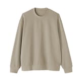 紳士　二重編みクルーネックプルオーバー