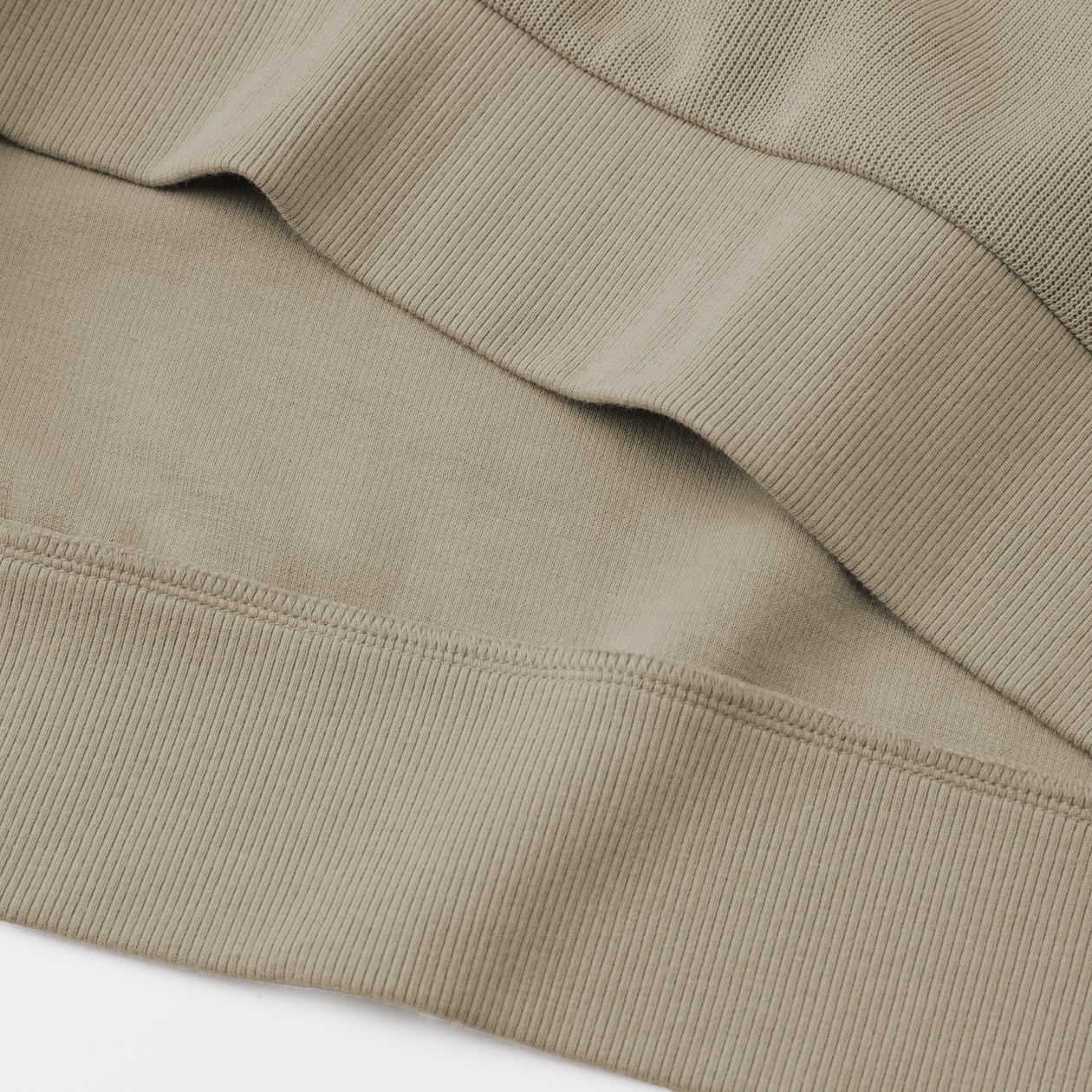 紳士　二重編みクルーネックプルオーバー