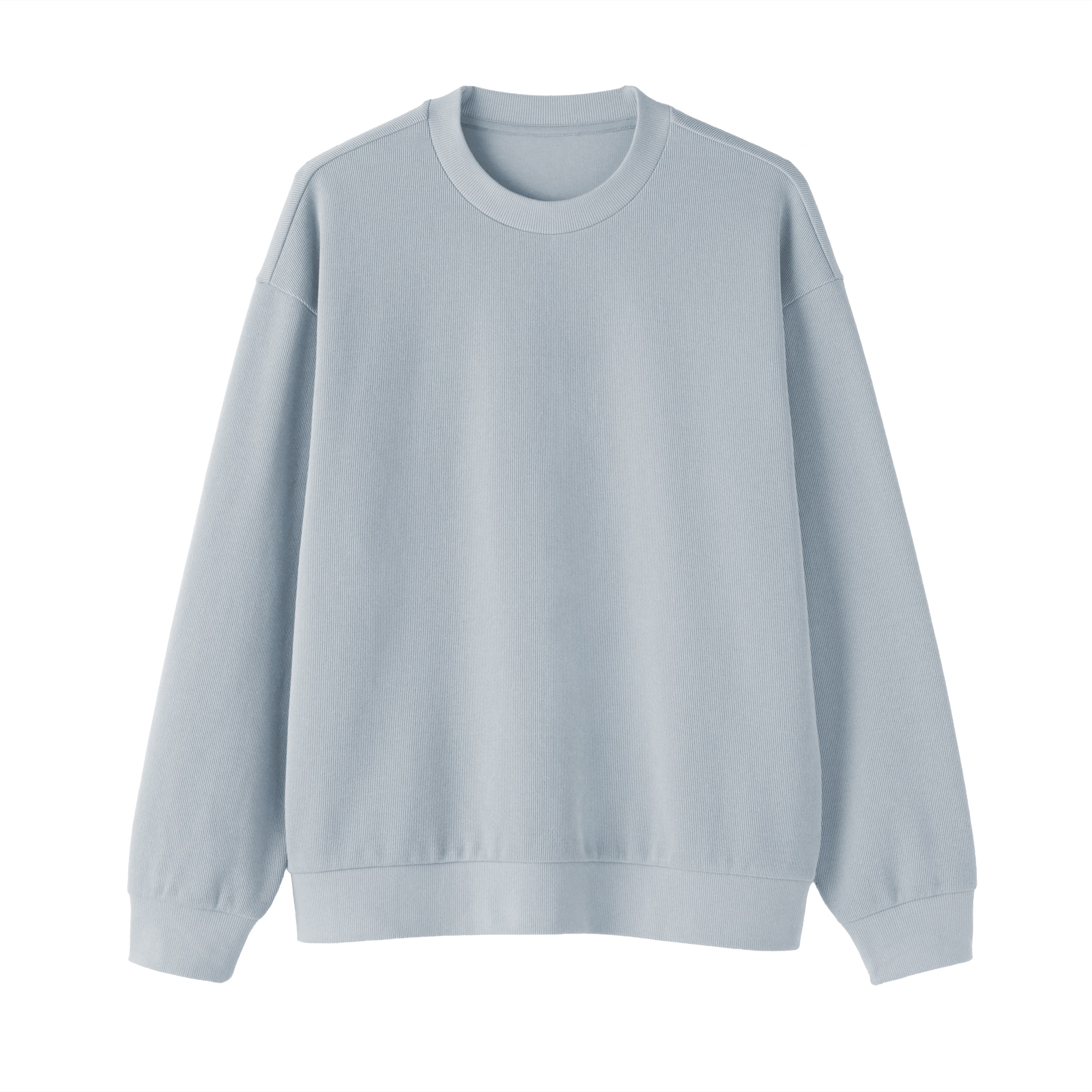 紳士　二重編みクルーネックプルオーバー