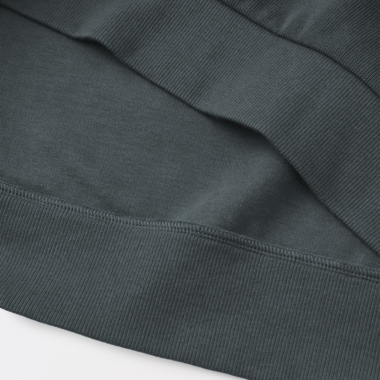 紳士　二重編みクルーネックプルオーバー