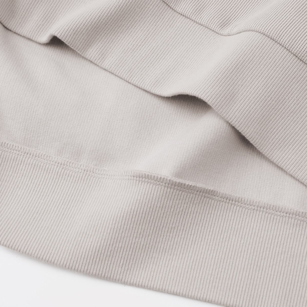 紳士　二重編み衿付きプルオーバー