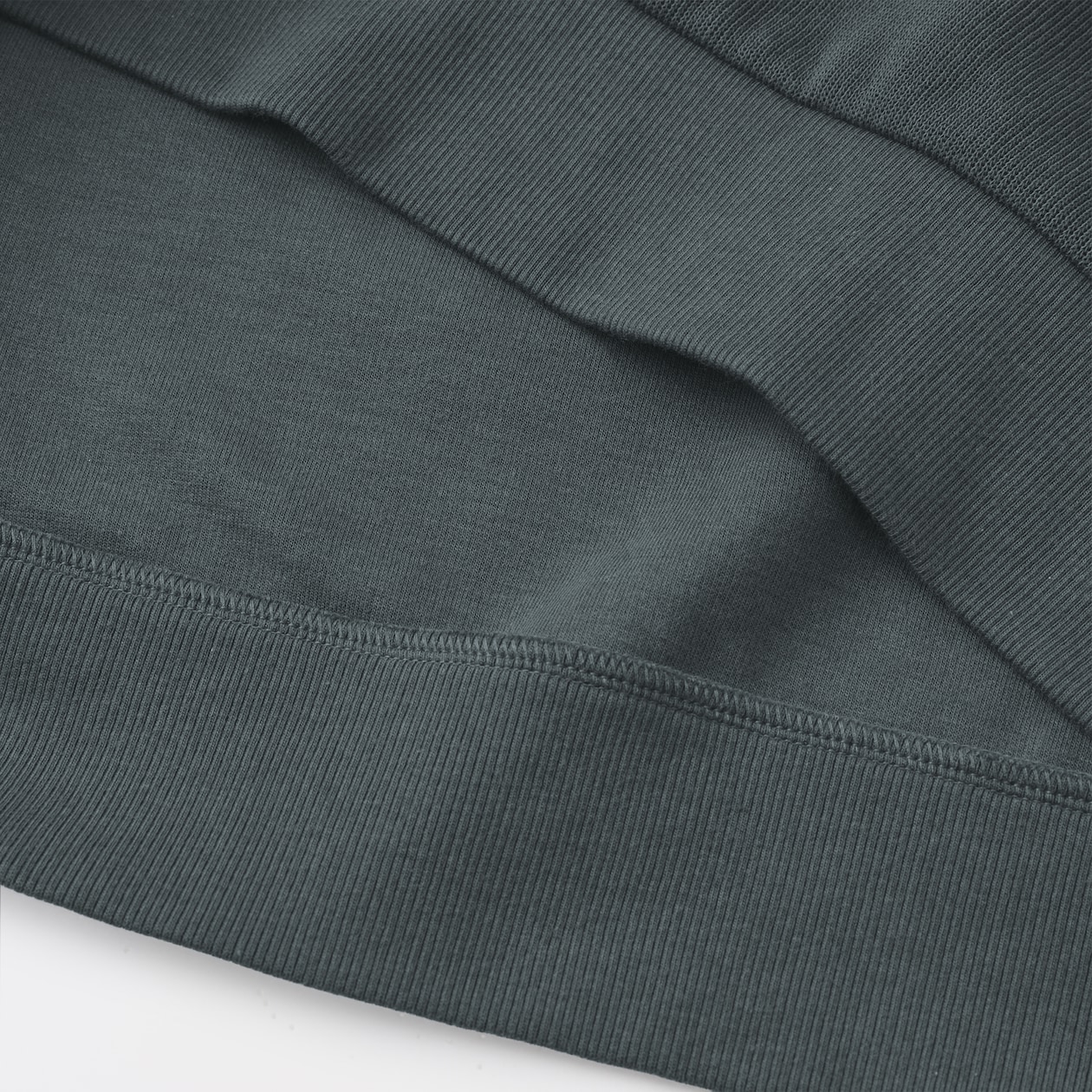 紳士　二重編み衿付きプルオーバー