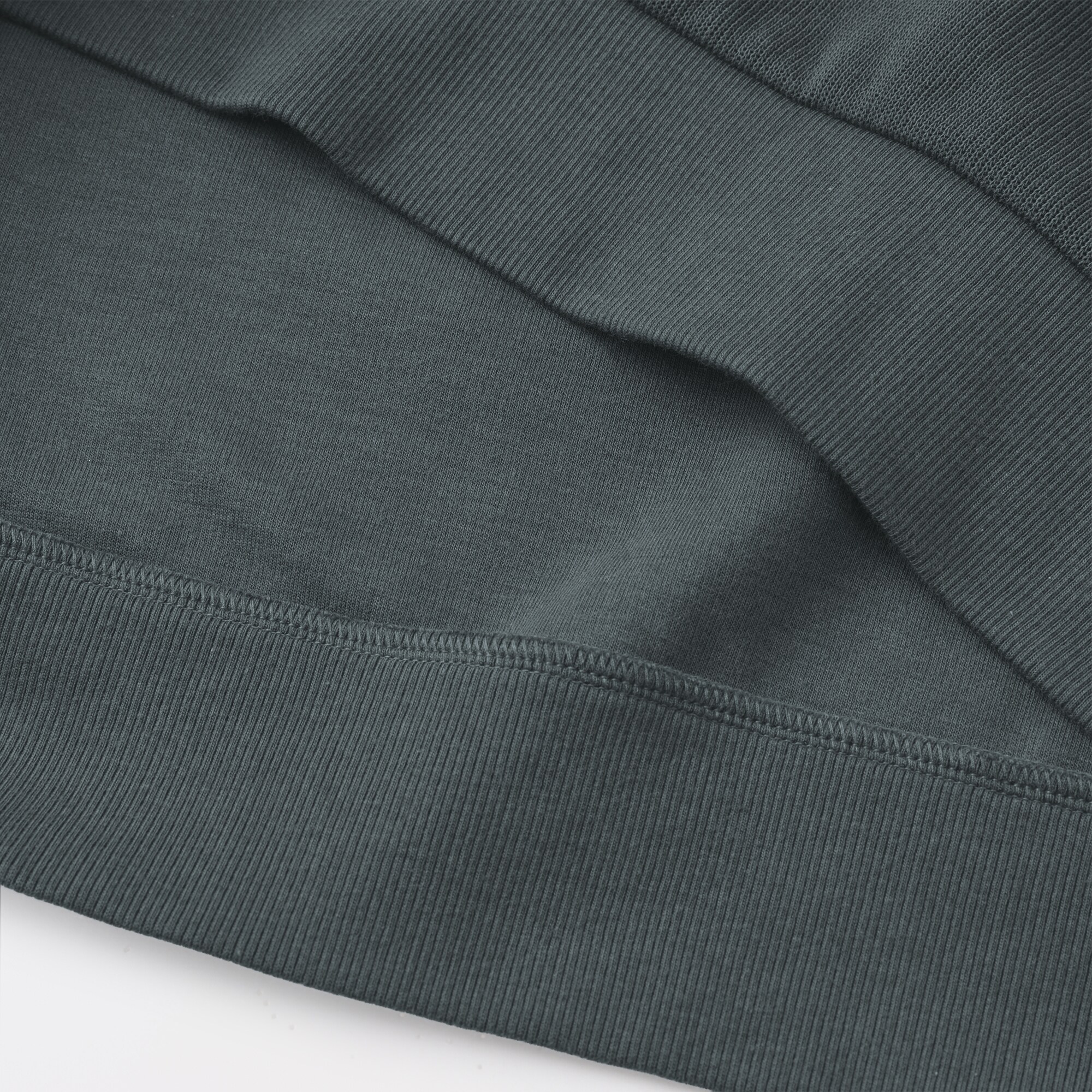 紳士　二重編み衿付きプルオーバー