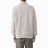 紳士　二重編み衿付きプルオーバー