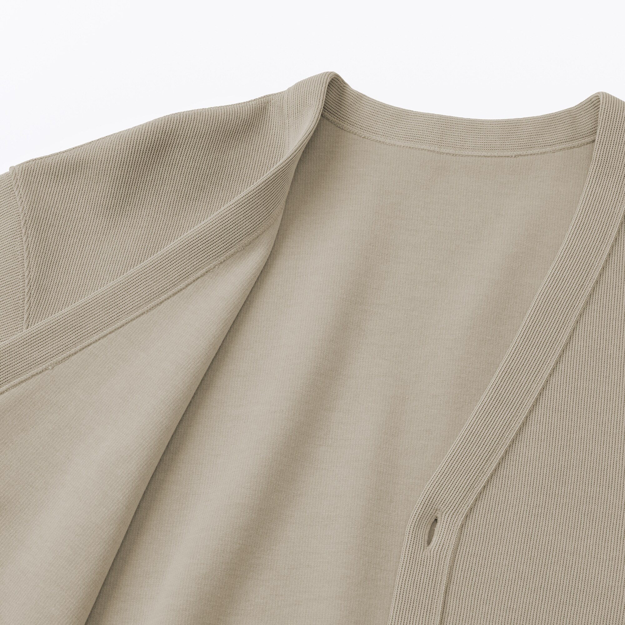 紳士　二重編みＶネックカーディガン