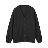 紳士　二重編みＶネックカーディガン