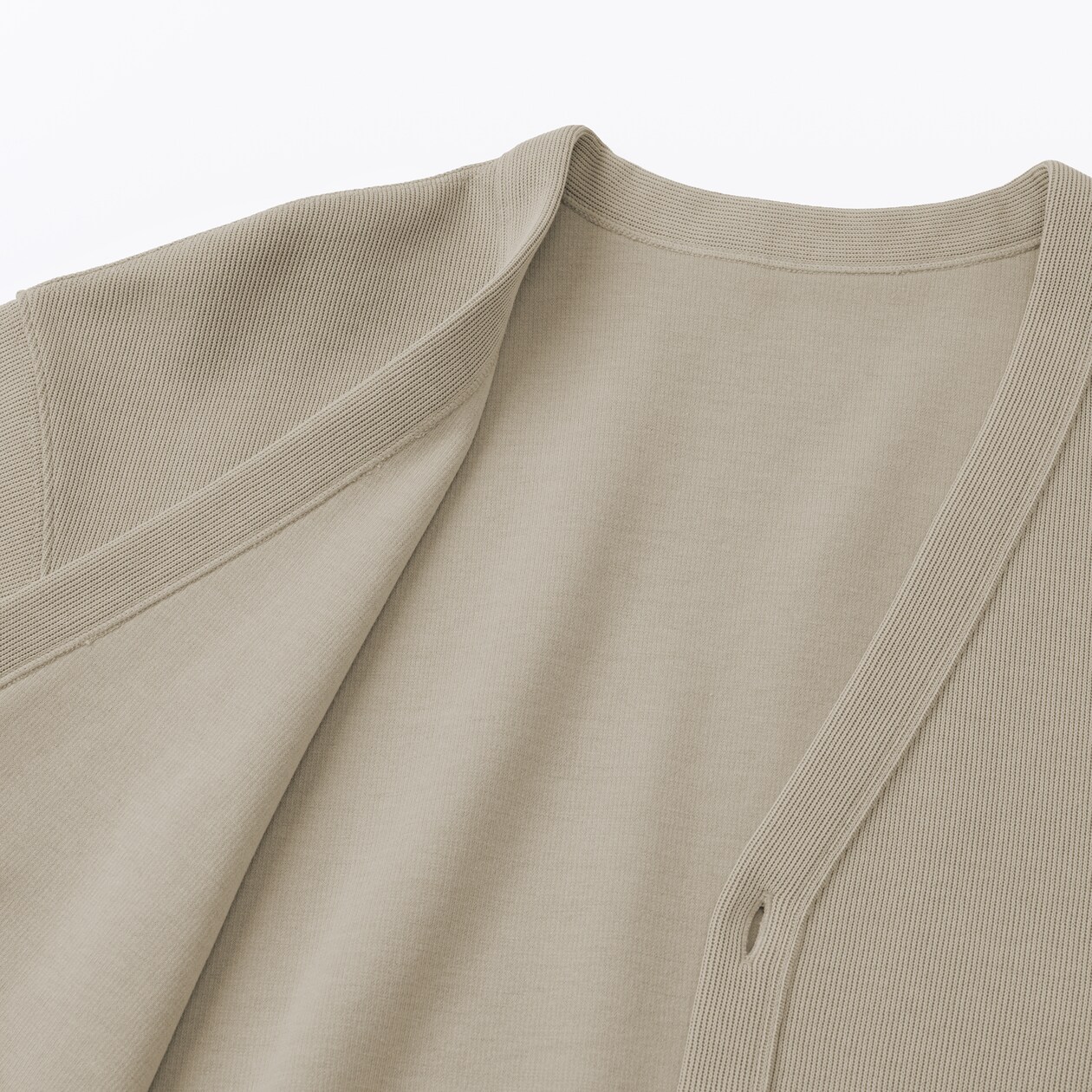 紳士　二重編みＶネックカーディガン