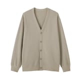 紳士　二重編みＶネックカーディガン