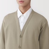 紳士　二重編みＶネックカーディガン