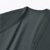 紳士　二重編みＶネックカーディガン