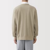 紳士　二重編みＶネックカーディガン