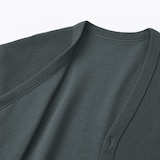 紳士　二重編みＶネックカーディガン