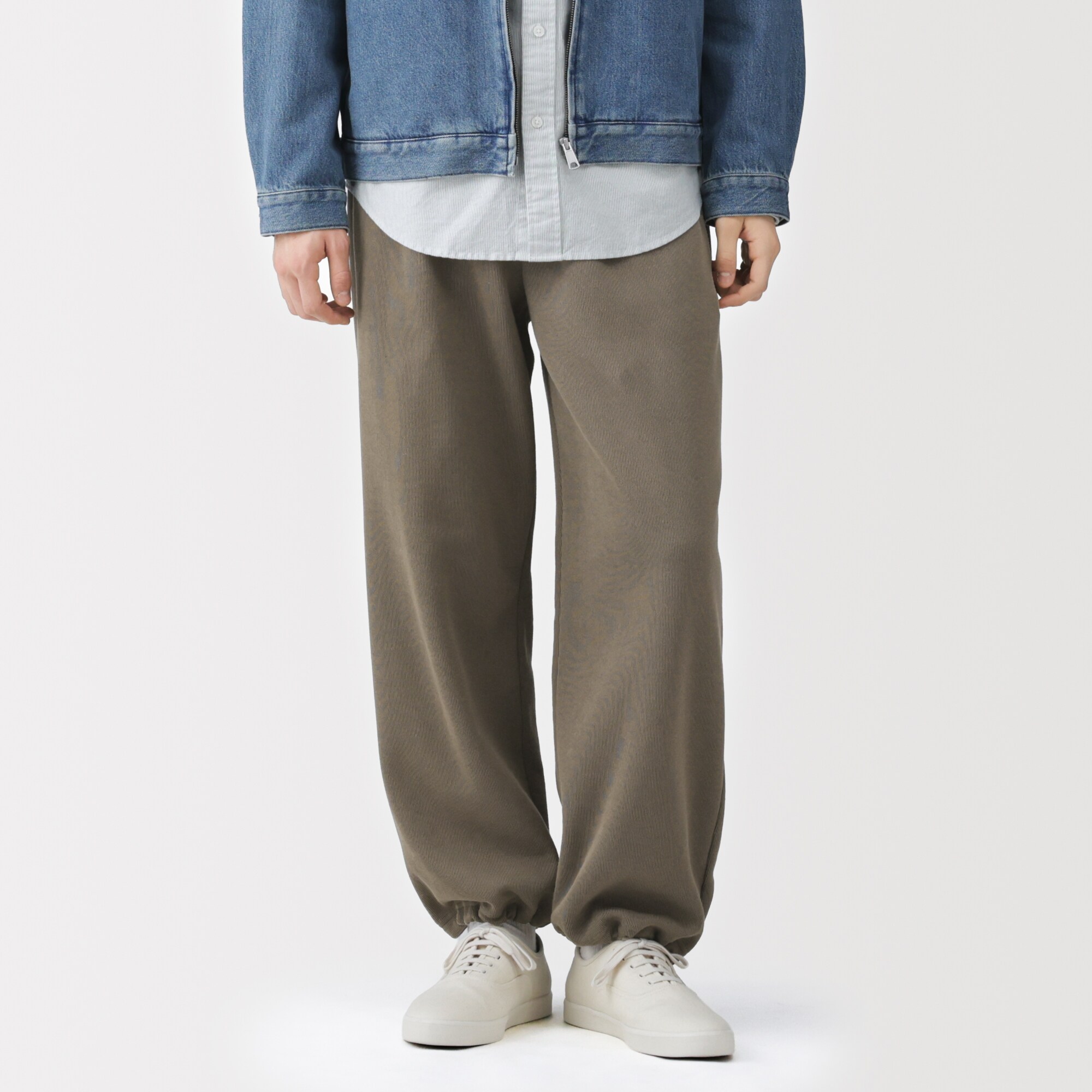 紳士　二重編みスウェットパンツ