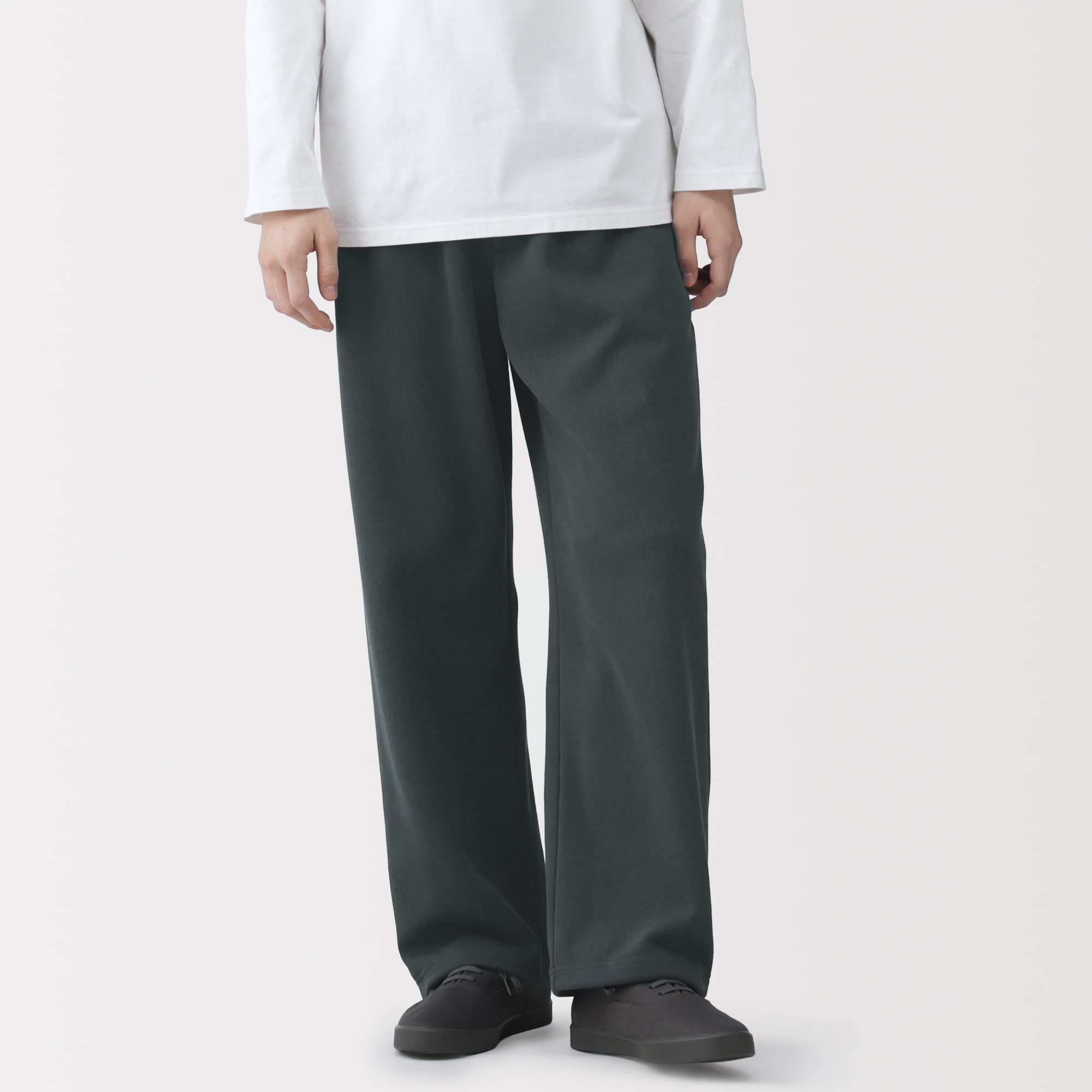 紳士　二重編みスウェットパンツ