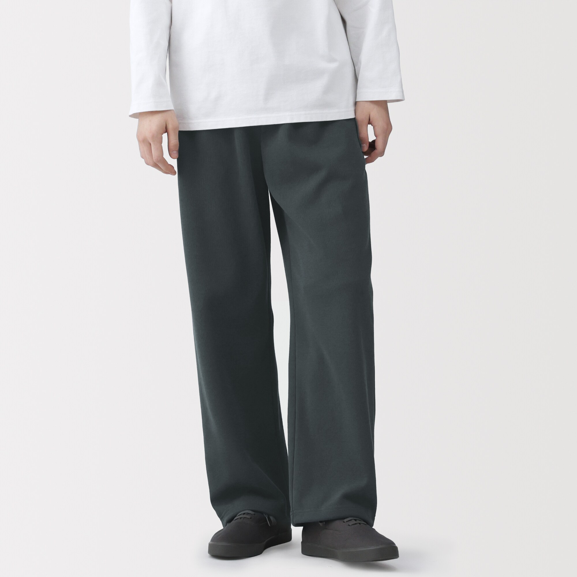 紳士　二重編みスウェットパンツ