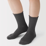 婦人　足なり直角　履き口やわらか　全体が良く伸びる靴下