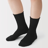 婦人　足なり直角　履き口やわらか　全体が良く伸びる靴下