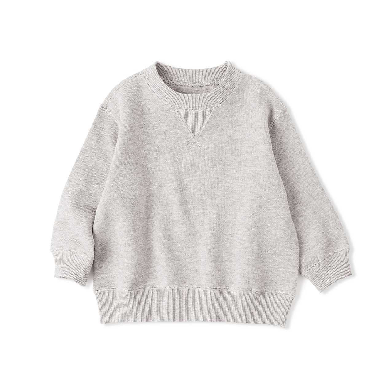ベビー　あたまするっと　裏毛スウェットシャツ